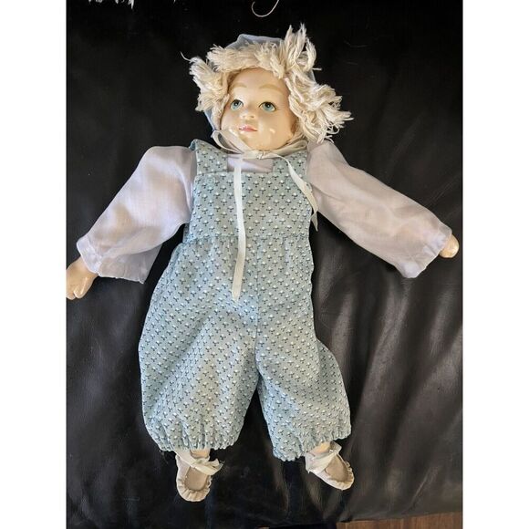 Vintage Mary Lake Thompson for Balos Sweet Doll Perfect! 16" Tall Ceramic/Cloth - Picture 4 of 9